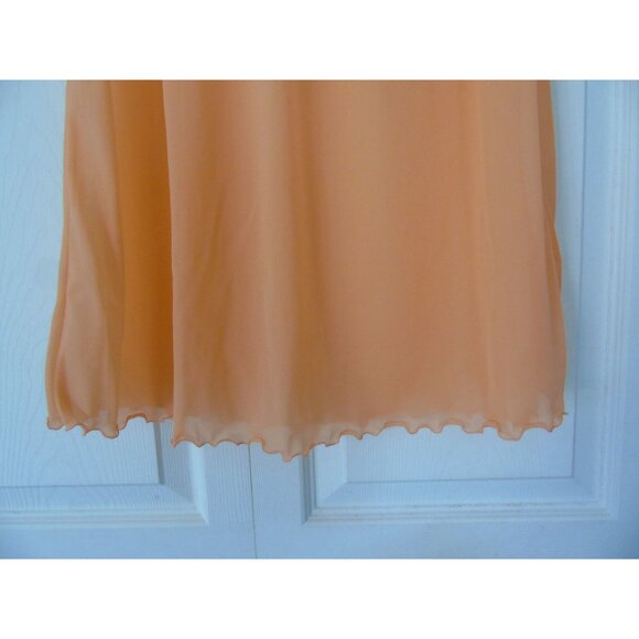1960's Vassarette Orange Nylon Slip Size A Sm Metric Size 90 Munsingwear Inc. - Picture 2 of 6
